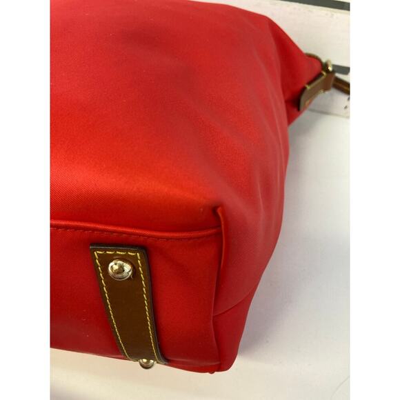 DOONEY & BOURKE LARGERED NYLON BROWN LEATHER SHOULDER BAG - Picture 13 of 16